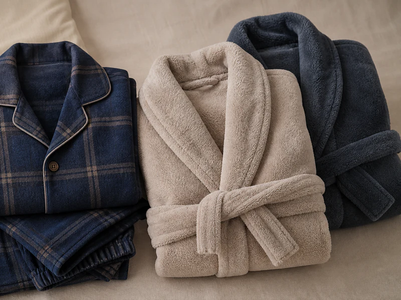 法兰绒珊瑚绒家居服产品样品