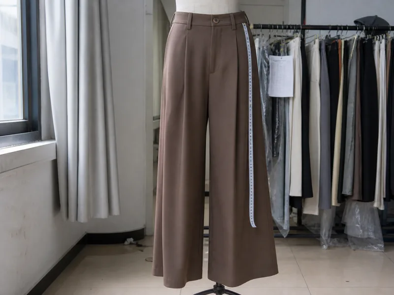 休闲阔腿裤产品样品