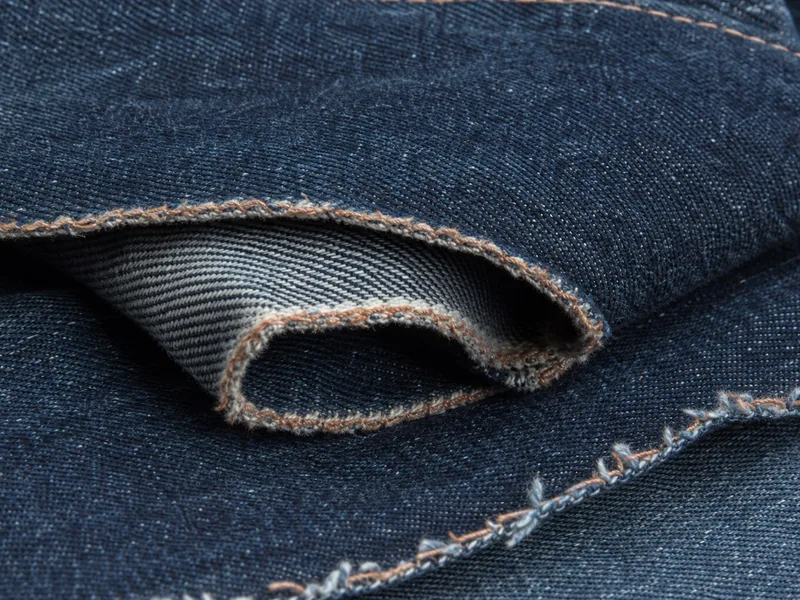 Indigo denim product sample
