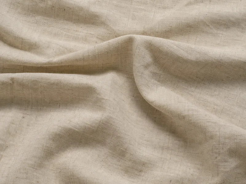 Linen blend woven product sample