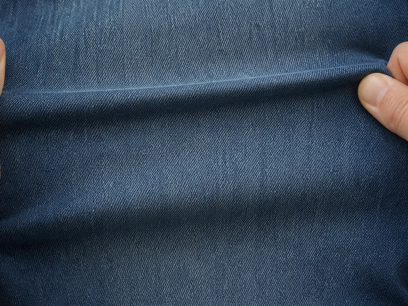 Stretch denim product sample